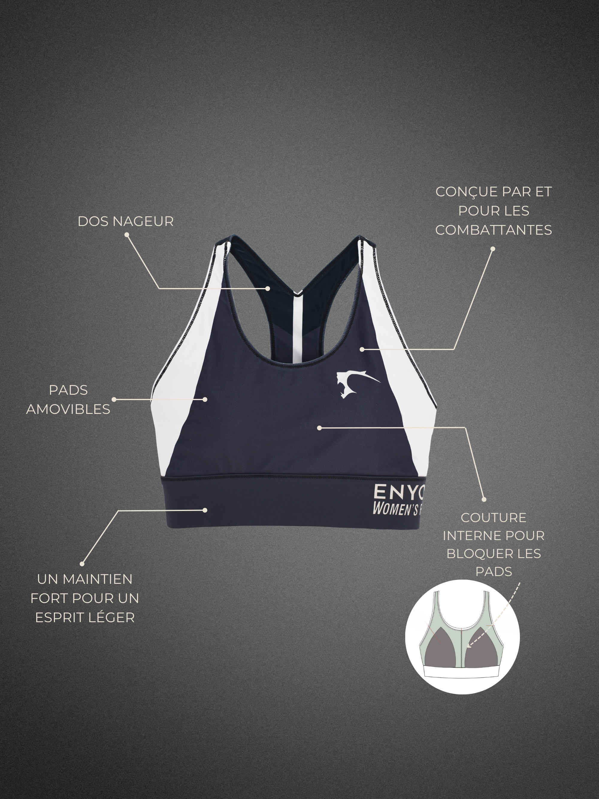 Brassière Athéna - Enyo Women's Fightwear